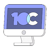 10Clouds work computer pc mac Sticker