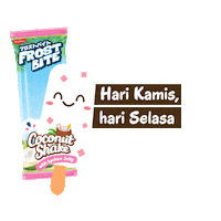 Ice Cream Coconut Sticker by Glico Wings Creative