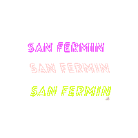 San Fermin Fiestas Sticker by la librería de la estafeta