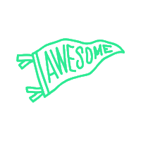 Text Flag Sticker by created by South