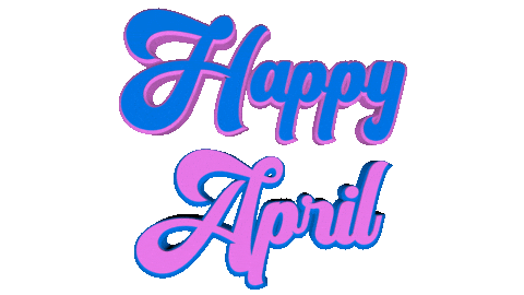 Happy April Sticker by OpticalArtInc.