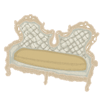 Vintage Couch Sticker by Kelsey Elizabeth