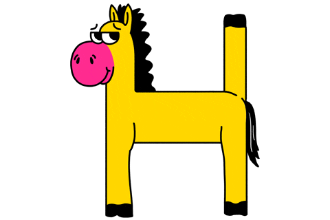 Alphabet Horse GIF