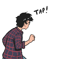 punch hipster Sticker