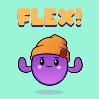 Flex Flexing GIF by The Grapes