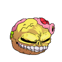 Skull Face Sticker by MadballsX