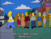 standing homer simpson GIF