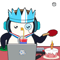 Ping Pong Birthday Sticker by Pengu Asia