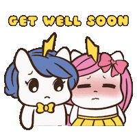 Feel Better Take Care Sticker by Brave Unicorn
