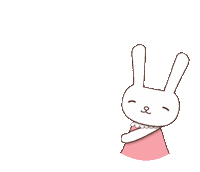 kururu_kaku rabbit lucky うさぎ clover Sticker