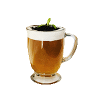 princeteahouse tea milk tea lover potted plant Sticker