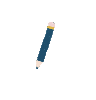 School Pencil Sticker by Bee mine