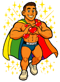 Gay Pride Sticker by SCRUFF