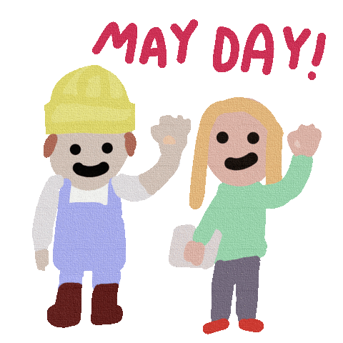 May Day Sticker by Luis Ricardo