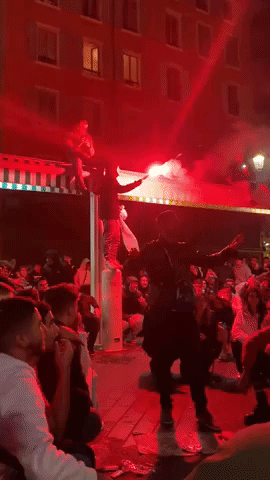 France Fans in Nice Celebrate World Cup Win Over England