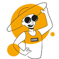 Big Hat Sun Sticker by HAWK Hochschule für angewandte Wissenschaft und Kunst Hildesheim/Holzminden/Göttingen