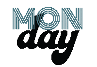 Days Of The Week Monday Sticker by Designs by Denae