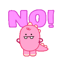 No Way Dino Sticker by DINOSALLY