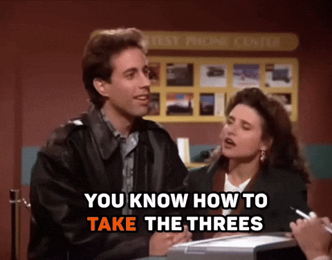 RabidDawgClassic seindfeld threes GIF