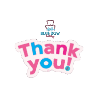 bluebowbakery thank you thanks delivery thank Sticker