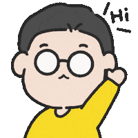 안녕 Hello Sticker