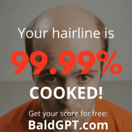 Hair Receding GIF by BaldGPT
