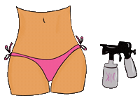 Spray Tan Glowing Sticker by Kara Mac's A Place to Glow