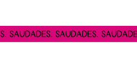 Saudades Letreiro Sticker