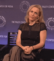 gillian anderson talk to the hand GIF by The Paley Center for Media