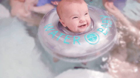 waterbaby giphyupload baby water pool GIF