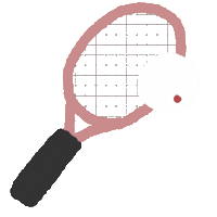 Tennis Racket Sticker