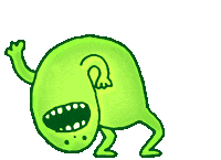 Angry Halloween Sticker by Neil Sanders