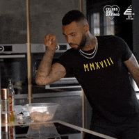 CelebsGoDatingE4 cooking chicken chef celebrity GIF