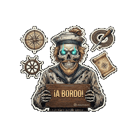 A Bordo Halloween Sticker
