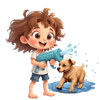 Boys Girls Cute Puppy Sticker