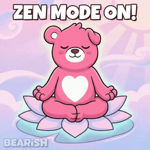 Vibes Meditating GIF by BEARISH