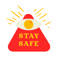 Eye Stay Safe Sticker
