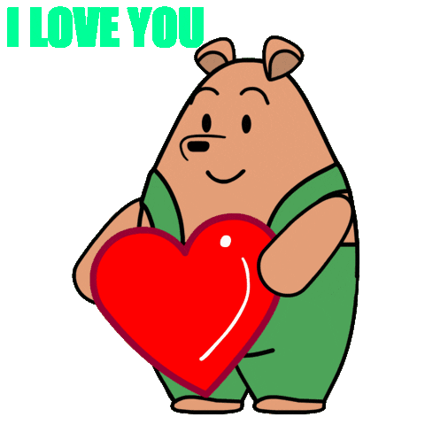 I Love You Heart Sticker