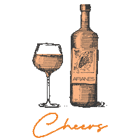 afianeswines cheers afianes afianes wines Sticker