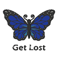 GetLostClothing fashion nature brand free Sticker