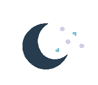 Night Stars Sticker by Meroware