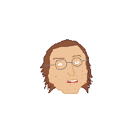 Confused Head Sticker by TRIPLEBUMMER