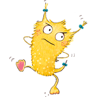 Angry Monster Sticker by Carlsen Kinderbuch
