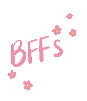 hello_carmen friends lettering bff best friends Sticker