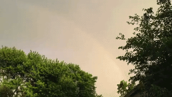 Rainbow Appears Amid Oklahoma Severe Storms