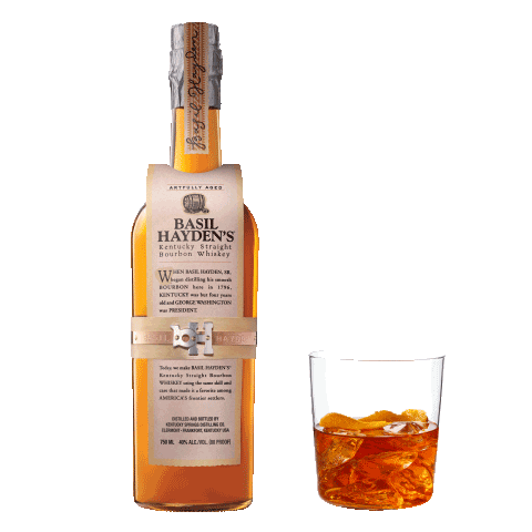 BasilHaydens giphyupload cheers drinks cocktail Sticker