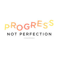 goals perfection Sticker by Marie Forleo