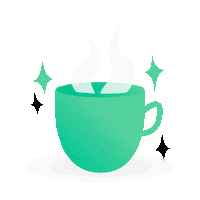 designarafr coffee morning tea steam Sticker