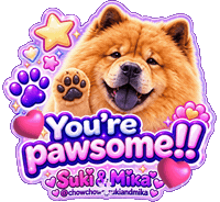 Bff Bestie Bestfren Cutedogs Chowchow Sukiandmika Chowchowsukiandmika Thankyou Sticker