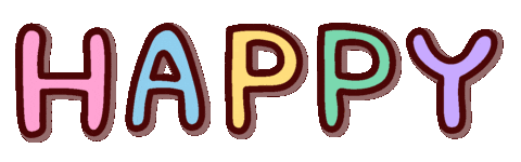 Happy 手書き Sticker